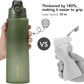 TakeToday Collapsible Water Bottles 32oz, Foldable Travel Water Bottle, BPA Free, Silicone Water Bottle Leakproof for Hiking, International Travel, Outdoors