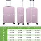 PATIKIL Luggage Cover, Suitcases Covers Elastic Carry on Cover Protector Washable Scratch-Resistant Fits 24-25 Inch Luggage for Travel Business Trips, Lavender Purple