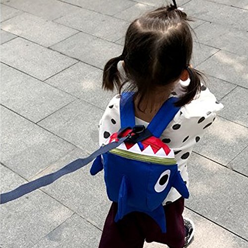 Safety Kids Leash Backpack with Harness Leash Shark for Toddlers Boys Girls