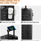 Expandable Lightweight PC Hard Shell Suitcase, 24-inch Luggage with TSA Lock, Top Opening & Cup Holder - Ideal for Business Travel Suitcase (Black, Checked-Medium 24-Inch)