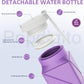 610ml Collapsible Water Bottles Upgrade Foldable Water Bottle BPA Free Reusable Lightweight LeakProof Silicone Water Bottles 20.6oz for Travel Gym Hiking Office Camping Sport Light Purple