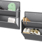 2 Pack RV Shoe Storage with Adhesive hook,Over the Door Shoe Rack,Heavy Duty Oxford Fabric Wall Hanging Organizer with Large Deep Pocket for Camper,Narrow Space Saving Closet Organizers(Grey, 2-Grids)