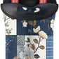 Neoprene Wine Tote, Bottle Carrier Gag Insulating Neoprene Thicker, Insulated Wine Bag for Travel Holds Two Bottles, Bottle Carrier Bags Protect the Bottles, Blue Flowers