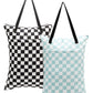 ALVABABY 2 Pack Large Wet Dry Bag Waterproof Hanging Cloth Diaper with Double Zippered Pockets 25x18 inches Laundry Bag 2HL01