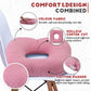 Stuffed Donut Pillow Seat Cushion | for Tailbone and Coccyx Pain, Hemorrhoids, Bed Sores, Pregnancy, Prostate, Surgery Recovery, Sitting Pressure Relief, for Home, Office and Car (Pink)