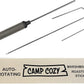 HotRod 32″ Auto‑Rotating Campfire Roasting Stick – Stainless Steel Battery‑Powered Rotisserie Fork for Hot Dogs & Marshmallows – Collapsible, Kid‑Safe, Portable