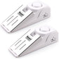 2 Pack Door Stop Alarm, Door Stopper with 120DB Security Alarm, Floor Wedge Door Stop Siren, Door Security Devices for Traveling, Apartment, Hotel and Home, White
