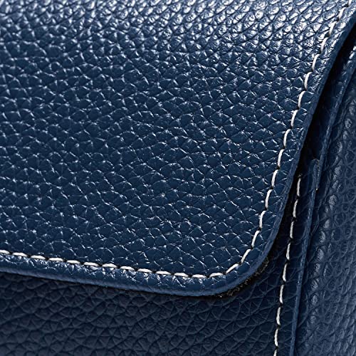 Luxury Leather Travel Watch Case Single Watch Box for Men and Women Portable Jewelry Watch Storage Roll Organizer