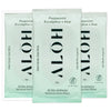 ALŌH Peppermint Eucalyptus + Aloe Sanitizing Hand Wipes - Clean Hands, Clear Mind On The Go Sanitizer for Kids and Adults - Travel Size 3 Pack 20ct Wipes (60 Wipes)