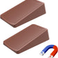 Premium Rubber Door Stop - Large Door Stopper Wedge,Anti-Slip Design, Automatically Fixed,Works On All Floor Types and Carpet Heavy Duty Door (2 Pack, Brown)…