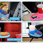 Complete Kids Travel Tray Kit - Easily Expands Cup Holder into 360° Cup & Travel Tray for Kids Car Seat, Booster, and Stroller - Toddler Road Trip Essentials Set Includes Coaster & Brush (Blue)