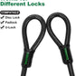 10 ft x 1/2" Heavy Duty Cut-Proof Security Cable | Flexible Vinyl-Coated Braided Steel with Looped Ends | Weatherproof Anti-Theft Locking Cable for Bikes, Gates, Kayaking & Outdoor Equipment
