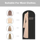 Garment Bags for Hanging Clothes, 45'' Suit Bag Cover for Storage and Travel, Dress Bags for Gowns Long (Black)