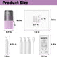 4 in 1 Travel Toiletry Containers,TSA Approved Refillable Travel Size Toiletries Bottles Set with Suction Cup for Smooth Walls - for Shampoo,Conditioner,Body Wash,Lotion.(Pink)