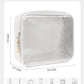 KOTORA TSA Approved Toiletry Bag with Mini Clear Makeup Bag Travel Size Beach Pool Bag Car Accessories for Women Her (2White)