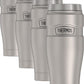 THERMOS Stainless King Travel Tumbler, 16 Ounce, Vacuum-Insulated | Matte Steel | Pack of 4