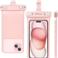 wellhouse Waterproof Phone Pouch, Waterproof Phone Case for iPhone 16 15 14 13 12 Pro Max XS Samsung, IPX8 3D Cellphone Dry Bag Beach Essentials (1 Pack - Pink7.0, 7 inch)
