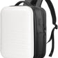 SOKOK Carry On Travel Backpack Waterproof Business Backpack Expandable with Laptop Compartment and Charging, Hardshell Computer Backpack for Men and Women, White