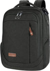 KROSER Laptop Backpack Large Computer Backpack Fits up to 17.3 Inch Laptop with USB Charging Port Water-Repellent Travel Backpack Casual Daypack for Business/College/Women/Men-Charcoal Black - Roamly