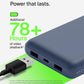 Belkin Portable Charger, USB C Power Bank 20000 mAh w/ 2 USB-A Ports, 15W w/ Type-A to Type-C Cable for iPhone 16, 15, Plus, Pro, Max, Samsung Galaxy S25, S24, Google Pixel 10, iPad, etc. - Blue