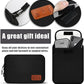 Travel Cable Organizer Pouch Electronic Accessories,Travel Essentials,Cord Organizer Storage Bag For Cord, Charger, Phone, Earphone,SD Card,Black
