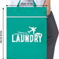 Fiodrimy 2 Pcs Large Travel Laundry Bags - Washable Waterproof Wet Dry Bags for Dirty Clothes, Swimsuits, Workout & Gym Clothes - Pink & Blue