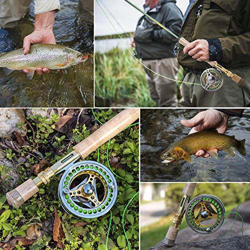 Fly Fishing Rod Reel Combo with Lightweight Portable Rod and Reel