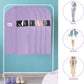 Syeeiex 40" Suit Bag, Set of 8 Garment Bags for Hanging Clothes, Suit Bags for Closet Storage, Garment Bags for Suits, T-shirts, Jackets, Coats, Business Wear(Purple)