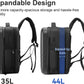 SOKOK Carry On Travel Backpack Waterproof Business Backpack Expandable with Laptop Compartment and Charging, Hardshell Computer Backpack for Men and Women, Graphite