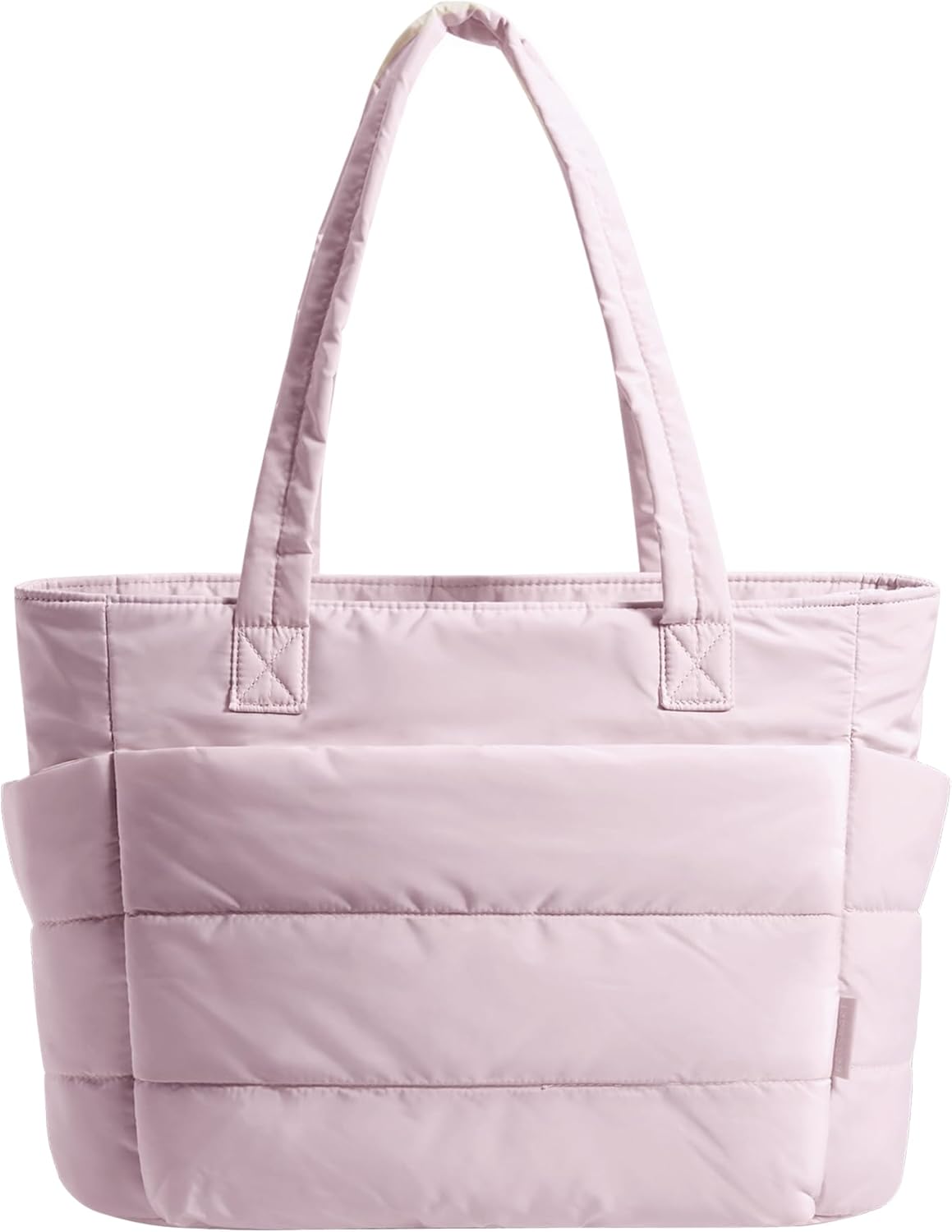 BAGSMART Tote Bag for Women, Lightweight Puffy Tote Bag with Compartments Shoulder Bag Handbag for Travel, Work, Gym,
