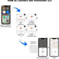 Bluetooth Tracker Keys Finder and Item Locator (iOS Only); Up to 200 ft Find Nearby, Phone Finder, Replaceable Battery, Suitable to Track Keys/Backpacks/Luggage/Suitcases. 1-Pack