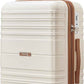 Carry On Luggage 20 Inch, Hardside Expandable Suitcase with Spinner Wheels, Lightweight PC +ABS Luggage with TSA Lock & YKK Zippers (Beige)