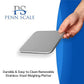 Penn Scale PS-10 Digital Kitchen Portion Scale - 11lb Electric Kitchen Scale with 0.002lb Readability - Removable Platter & LCD Display - Lb, Oz, G Unit Conversion (AC & Battery Powered)
