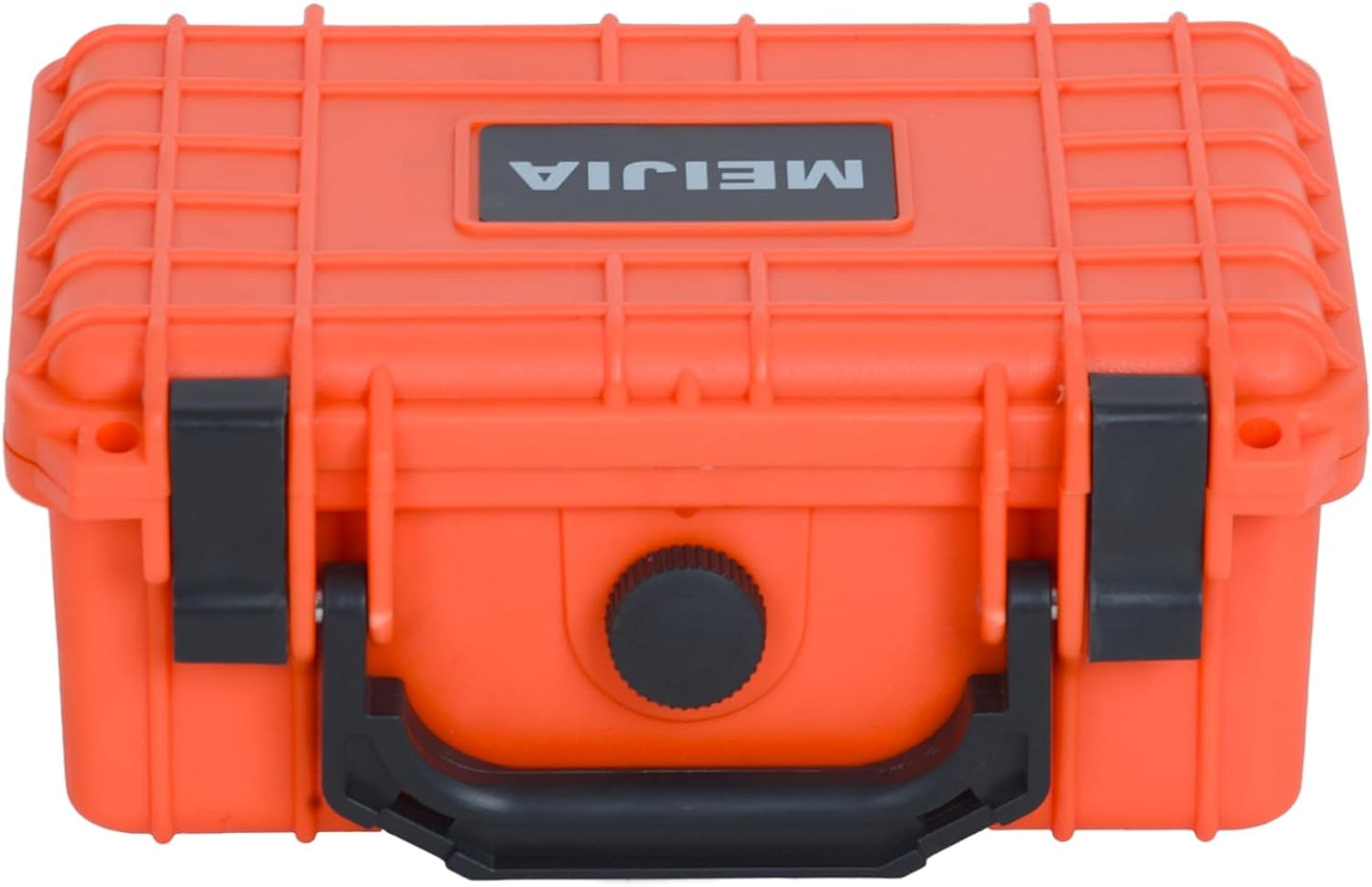 MEIJIA Portable All Weather IP67 Waterproof Protective Case, Hard Case,Camera Case With Customizable Foam,Fit Use of Drones, Cameras,Equipments, 8.12”x6.56”x 3.56” (Orange)