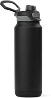 ZULU Powerfill Pro 32oz Stainless Steel Water Bottle with Quick Fill Lid, Triple Walled Vacuum Insulated Metal, Leak Proof Locking Lid, Sip and Chug, Reusable BPA Free, Black - Roamly