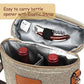 2 Bottle Insulated Wine Tote Carrier Bag