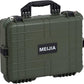 MEIJIA Portable Waterproof Protective Case,Hard Camera Case,Customized Fit Foam Inserted, Elegant Black,Fit for Camera, Equipments, Lens,Drones(Black)