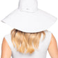 Women's Wide Brim Poolside Hat - UPF 50 Sun Protection - Elegant and Packable - Shelby (One Size)