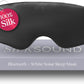 SilkSound 100% Mulberry Silk Bluetooth Sleep Mask for Side Sleepers, Sleeping Eyemask with Bluetooth Headphones, Eye Mask Headphones, Sleep Headphones for Side Sleepers, White Noise Head Phones