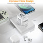 TESSAN Universal Travel Adapter 21W, International Plug Adaptor with 2 USB C Wall Charger 2 USB A Ports, Worldwide Power Outlet Travel Essentials for US to European EU UK AUS (Type C/G/A/I)