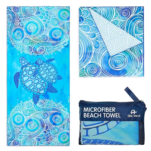 Microfiber Beach Towel for Adults with Bag