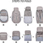 ZOMAKE 25L Ultra Lightweight Packable Backpack, Foldable Hiking Backpacks Water Resistant Small Folding Daypack for Travel(Light Gray)