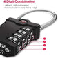 ZHEGE TSA Luggage Locks, Travel Locks TSA Approved, 4 Digit Cable Luggage Lock with Open Alert Indicator for Suitcase, Backpack, Baggage, Laptop Bag (2 Pack, Red)