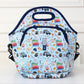 LunchTote Zippered Bag Insulated Neoprene Caddy (Fast Talker / X-Large 6.5 Quart Lunch Tote)