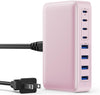 USB C Charger 200W USB C Charger Block,Upgraded GaN III 8-Port Fast Charging Station Hub,PD 65W Laptop Charging Adapter Compatible with MacBook Pro/Air,DELL,Steam Deck,iPhone 16/15/14,Galaxy S23/22
