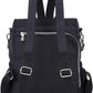 MINTEGRA Women Shoulder Backpack Multi-Pocket Nylon Purse Large Capacity Waterproof Casual Daypack