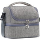 Double Decker Cooler Insulated Lunch Bag Large Tote for Boys