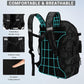 Fishing Backpack with Rod Holders,40L Large Water-resistant Fishing Tackle Bag with Cooler,Tackle Box Backpack
