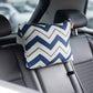 Outdoor Pillows for Lounge Chair Head Resting, Small Square Decotative Pillow with Adjustable Stripe for Recliner, Office Chair,Car Seat,Sofa Neck or Lumbar Attachment,Waterproof 2pack
