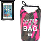 Waterproof Dry Bag 2L/5L/10L/15L/20L/30L, Roll Top Sack Keeps Gear Dry for Kayaking, Rafting, Boating, Swimming, Camping, Hiking, Beach, Fishing with Free Waterproof Phone Case